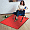 Colortex Chair Mat for Floor Protection with Printed Design 1220x920mm Ripple Deep Red 