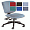 Sonix Matrix Operator Chair Asynchronous High Back H540mm W500xD470xH490-580mm Sea Blue