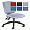 Sonix Matrix Operator Chair Permanent Contact High Back H540mm W500xD470xH470-540mm Sea Blue