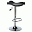 Influx Saddle-Seat Bar Stool Height-adjustable with Footrest W440xD450xH580-780mm Black