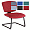 Sonix Matrix Visitors Chair Cantilever Medium Back H430mm W500xD470xH480mm Burgundy