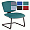 Sonix Matrix Visitors Chair Cantilever Medium Back H430mm W500xD470xH480mm Green