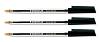 Staedtler 430 Stick Ball Pen Medium 1 0mm Tip 0 35mm Line Black Ref 430M 9  Pack 10 