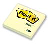 Post it Canary Yellow Notes Pad of 100 Sheets 76x76mm Ref 654YE  Pack 12 