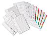 Concord Commercial Index Mylar reinforced Europunched Jan Dec Coloured Tabs A4 White Ref 69401