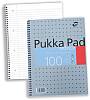 Pukka Pad Notebook Wirebound Editor 80gsm Ruled and Margin 4 Hole 100 Pages A4 Ref EM003  Pack 3 