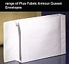 Plus Fabric Armour Envelopes Peel And Seal Gusset 50mm 155gsm White C4  Box 100 